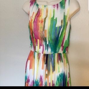 Colorful Sleeveless Dress by Ronnie Nicole Size 6